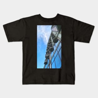 The building merged with the sky Kids T-Shirt